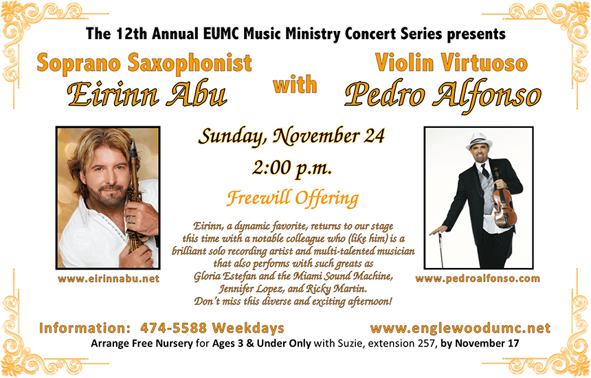 Eirinn Abu and Pedro Alfonso Concert Flyer