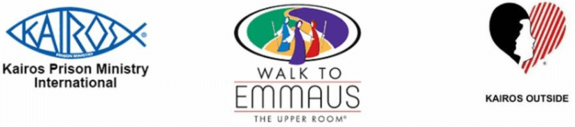Kairos, Kairos Outside and Walk to Emmaus logos